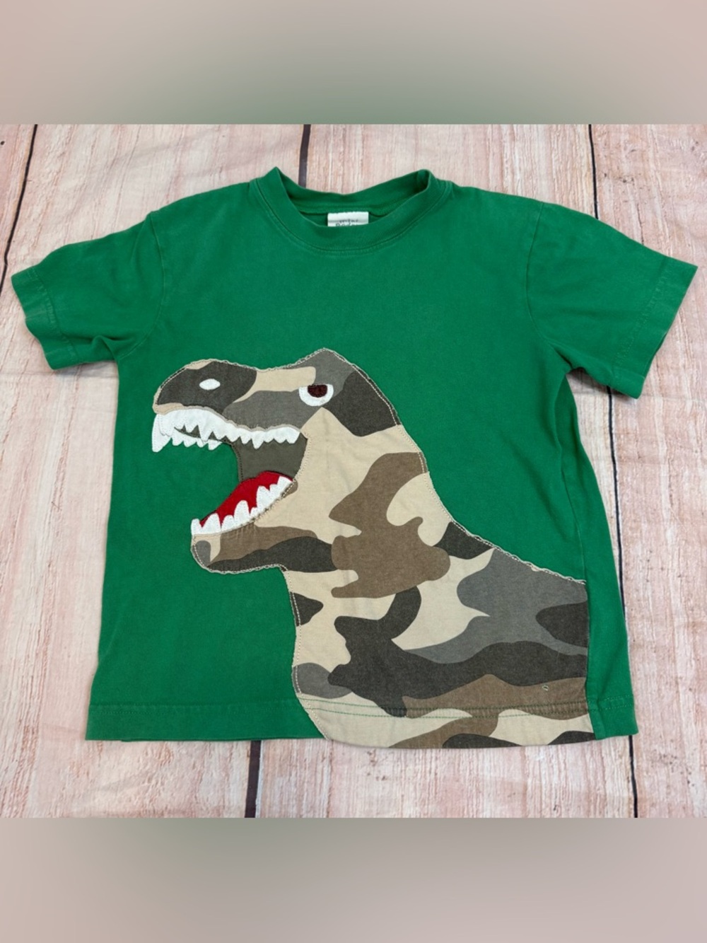 Mini Boden Boys Size 5-6 T-shirt Dinosaur Play Condition